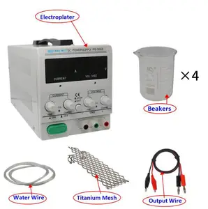 Mini electrochapado de oro de buena calidad, máquina de galvanoplastia con solución de chapado para mantener el Color