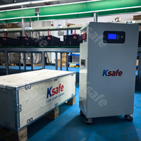 Batterie solaire empilable 51,2 V 300 Ah 330 Ah 400 Ah 600 Ah 660 Ah 30 kWh pour onduleur, batterie de stockage d'énergie LiFePO4 51,2 V pour réseau hybride