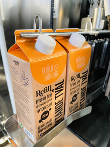 Nhỏ của nhãn hiệu loại nước trái cây đồ uống gable Top carton Máy chiết rót - Product Image 3