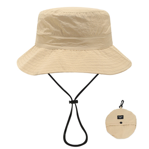 Sombrero de Pescador Plegable Impermeable con Cordón para Protección Solar al Aire Libre, Ideal para Eventos, Turismo y Actividades Electorales, Venta al por Mayor - Product Image 1
