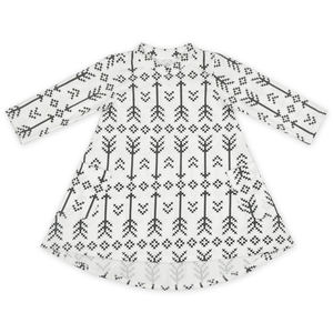Vestido Básico Personalizado con Estampado Digital, Diseños de Ropa para Niñas, Estilo Hi-Low, Manga Larga, Vestido Navideño para Bebé - Product Image 6