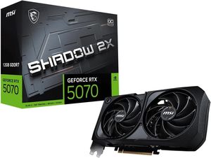 Carte graphique GeForce RTX 5070 12G SHADOW 2X OC - GPU, 12 Go GDDR7, PCIe 5.0, conception thermique à double ventilateur - Product Image 1