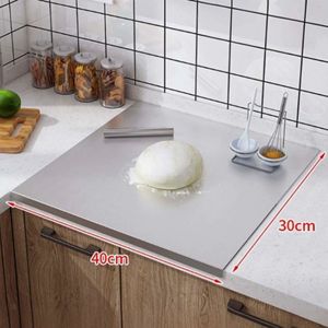Wholesale Novax Square Stainless Steel Cutting Board Durable Dishwasher Safe Kitchen <b>Rolling</b> <b>Fruit</b> Chopping Baking Kneading - Product Image 4