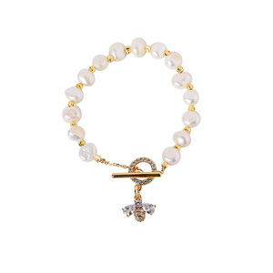 <span class=keywords><strong>Braccialetto</strong></span> di perle naturali di moda bracciale con stella barocca gioielli regalo per <span class=keywords><strong>ragazza</strong></span> - Product Image 2