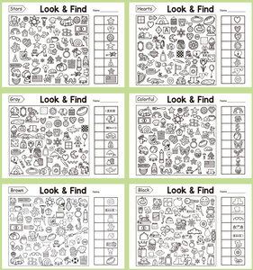 공장 직판 친환경 교육용 어린이 종이 찾기 책 관찰력 집중력 향상 - Product Image 6