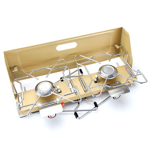 Estufa de Camping de Doble Quemador, Estufa de Gas para Exteriores, Estufa de Gas de Cassette para Exteriores con Múltiples Ollas, Estufa para Barbacoa - Product Image 3