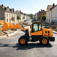 Mini-chargeuse sur pneus agricole pour fermes d'élevage, puissance élevée, engin de terrassement 4x4, livraison gratuite