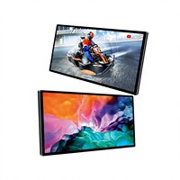 Nuevo Diseño de Señalización Digital Táctil Infrarroja de 43 Pulgadas, Montada en Pared, con Sistema Operativo Android de Última Generación, Reproductor de Publicidad, Control Remoto, Kiosco Táctil