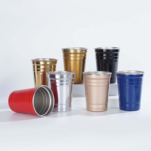 Tái Sử Dụng 16 Oz Red Party Cup Không Thể Phá Vỡ Thép Không Gỉ Máy Rửa Chén An Toàn Uống Ly Ly Cho Đại Học, Trò Chơi Bên - Product Image 2