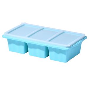 <b>Silicone</b> Jelly Pudding Mold With Lid 3 Compartment <b>Baking</b> Pastry Tool For Food Storage - Product Image 5