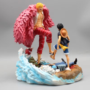 ฟิกเกอร์0ne 21ซม. รูปการ์ตูน donquixote doframingo VS luffy รูปปั้นตุ๊กตาของสะสมของเล่นตกแต่งโต๊ะ - Product Image 2