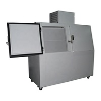 Congélateur de marchandises de haute qualité pour station-service, avec ventilateur extérieur, 2 portes, refroidisseur à glace, réfrigérateur, armoire à glace