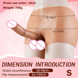 Culottes réalistes transgenres pour femmes, avec énormes godemichés réalistes, pour masturbation anale féminine et sexuel lesbien - Product Image 2