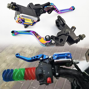 Ensemble d'embrayage et de frein de moto Qiangye 22MM CNC, poignée de frein à disque hydraulique pour accessoires de modification - Product Image 1