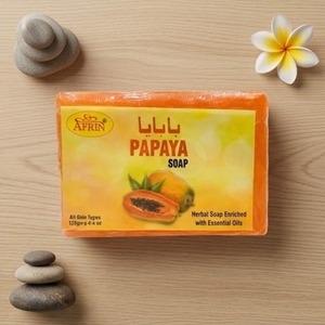 Savon en barre à l'extrait de papaye naturel et rafraîchissant, aux huiles essentielles pures, nettoyage en profondeur, élimination des taches brunes, savon de bain éclaircissant pour la peau - Product Image 2
