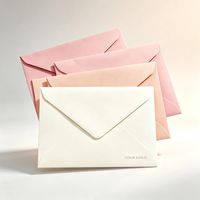 Ensemble d'enveloppes en papier texturé recyclable personnalisées, enveloppes pliables en papier spécial pour les invitations de mariage