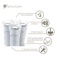 AIDI Fournisseurs en Gros Matelas Royal Bubble Personnalisé à Ressorts Ensachés et Mousse à Mémoire de Forme Compressée pour la Maison