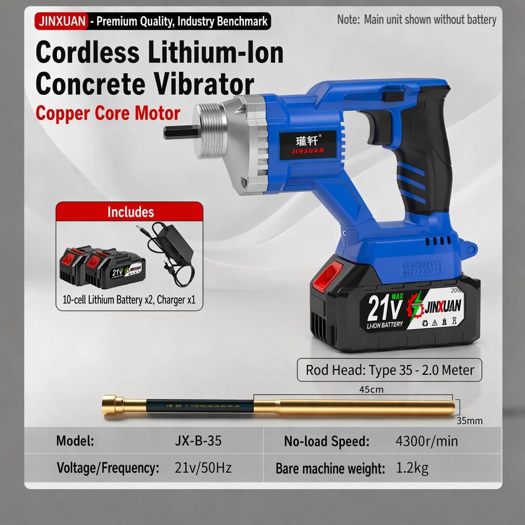 Concrete vibrator+35mm-2M