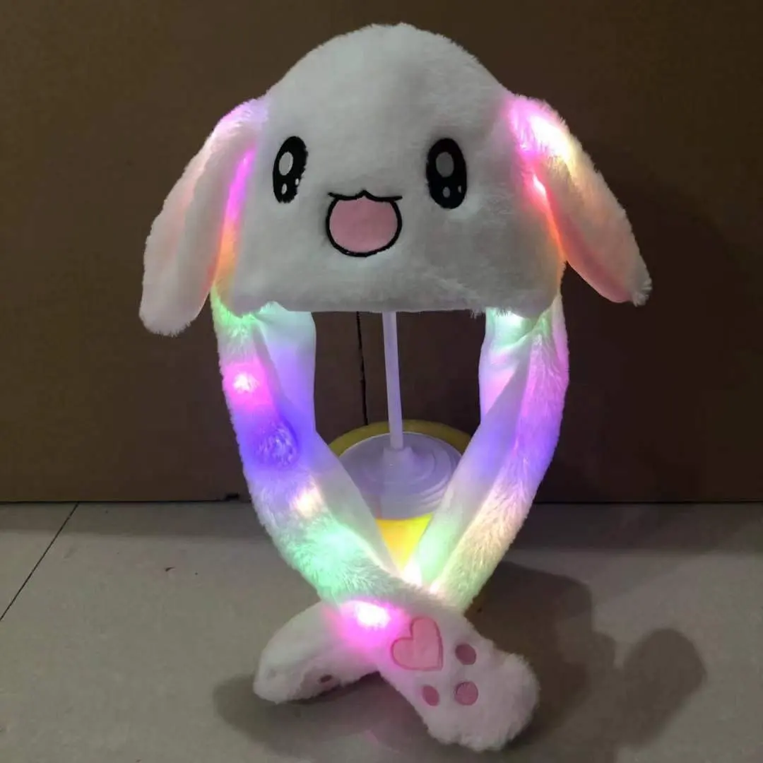 Hot best seller plush toy hat with LED light