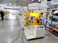 JR-1531 3 + 1 couleurs Flexo Satin ruban étiquette machine d'impression vêtement tissu lavage soin étiquette machines d'impression prix