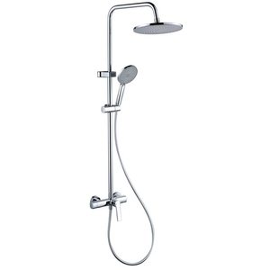 Set Doccia in Ottone con Soffione a Pioggia e Doccetta a Mano, Sistema Doccia a Parete per Ristrutturazione Bagno Appartamento - Product Image 3