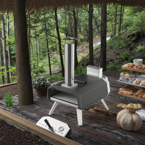 <span class=keywords><strong>Horno</strong></span> <span class=keywords><strong>de</strong></span> Gas <span class=keywords><strong>de</strong></span> 13 pulgadas para el hogar, Pizza, pellets <span class=keywords><strong>de</strong></span> madera horneada, carbón, fuego, vidrio <span class=keywords><strong>de</strong></span> acero inoxidable, función <span class=keywords><strong>de</strong></span> barbacoa individual para el hogar y el Hotel al aire libre - Product Image 6