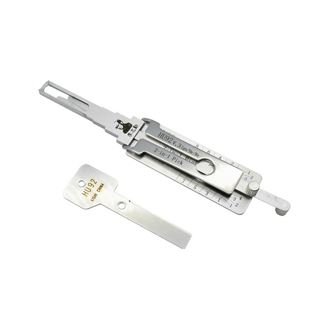 LISHI Tools HU92 2-IN-1 PICK Open Ignition Lock Door Lock Locksmith Tool Auto Lock Pick and Decoder