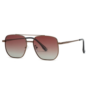 Lunettes de soleil polarisées en métal SPOEN, rectangulaires, UV400, pour la conduite, unisexe, 2025 - Product Image 2