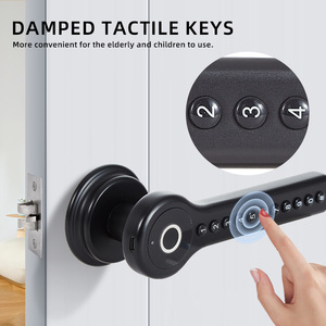 Cerradura Inteligente Digital con Huella Dactilar Yagu de Fácil Instalación para Puerta Principal, Cerradura de Puerta con Contraseña Tuya Ttlock, Botón Físico - Product Image 3