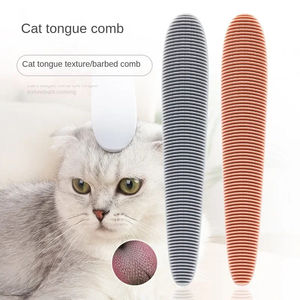 Al por mayor: Peines para mascotas, peines para la lengua, cepillos para la eliminación de pelo y removedores de picazón para la ducha, portátiles, para pelo largo y corto, suministros de aseo para gatos - Product Image 1