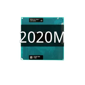 Processador pentium 2020m, processador de 2020m sr0vn sr0u1 sr184 2.4ghz dual-core cpu dual-thread 2m 35w soquete g2/pro