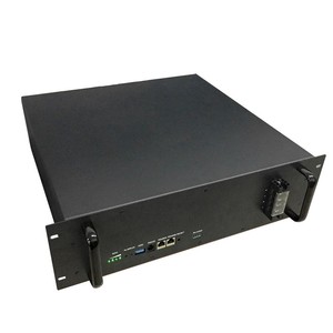 แบตเตอรี่ลิเธียมแบบชาร์จได้ อายุการใช้งาน 6000 รอบการชาร์จ 48V 105AH ติดตั้งบนแร็ค ตัวเรือนโลหะ พร้อมระบบจัดการแบตเตอรี่ (BMS) - Product Image 1