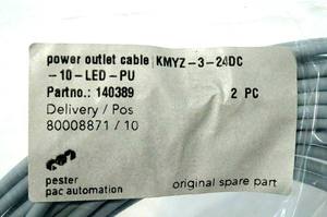 Nuevo y Original <span class=keywords><strong>2</strong></span> NUEVO KMYZ324DC10LEDPU PLUG SOCKET WCABLE 196066 KMYZ324DC10LEDPU Controlador de programación PLC - Product Image 3