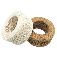 Baofu Raffia String, 20m Raffia Ribbon for Wrapping Packing Birthday Gift Hamper & Box for Home Decor, Size: 0.24, Red