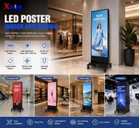 Pantalla LED de Doble Cara para Interiores, 640*1920mm, Pantalla Digital de Señalización, Solución Portátil para Publicidad