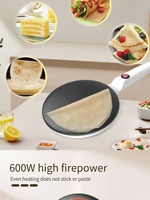 Poêle à cuire électrique à chauffage unilatéral, petite consommation d'énergie, revêtement antiadhésif, multifonction, appareil à crêpes pour la maison
