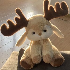 Peluche personnalisée Mascotte Cerf Bonne Nuit, Jouet en peluche doux et adorable, Poupée Cerf Mignonne de Dessin Animé pour Cadeau et Décoration Intérieure - Product Image 2