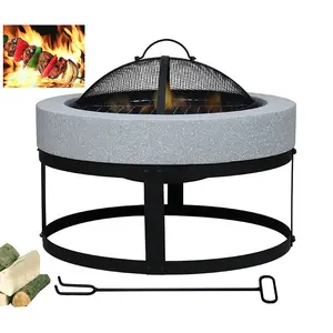 Quemador de fuego MGO personalizado para exteriores, recipiente de barbacoa para quemar madera, tazón de fuego para jardín, selección de muchos colores, novedad