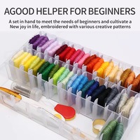 Kit de Broderie DIY 108 Couleurs – 99% Coton, 9 Fils Métalliques, Codage DMC – Artisanat Fait Main, Collection, Toile de Broderie au Point de Croix
