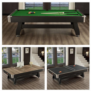Table de <span class=keywords><strong>billard</strong></span> multifonctionnelle 3 en 1 en MDF de conception américaine simple, 7 pieds, 8 pieds, 9 pieds, avec système de retour automatique des billes, vente en gros à prix réduit - Product Image 3