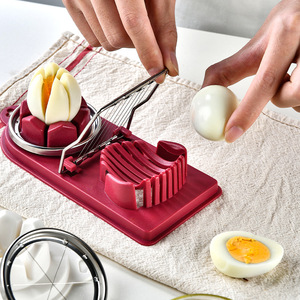 Bền Thân Thiện Với Môi Nhựa Trứng Slicer Cutter Đa-Mục Đích Công Cụ Nhà Bếp Cho Trứng Luộc Cứng Cấp Thực Phẩm An Toàn Dễ Dàng Lưu Trữ Cho - Product Image 2