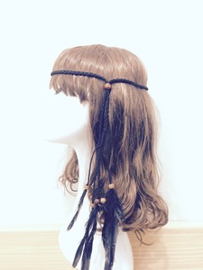 ريشة بوهيمية هيبي على الطراز العرقي إكسسوار الشعر الغجري الهندي - Product Image 3