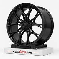 Nouvelles jantes de course personnalisées en aluminium 6061-T6 forgées par flux, 5x112mm |   Jantes en alliage chromé concaves de 19 à 24 pouces, ajustement universel, garantie 1 an