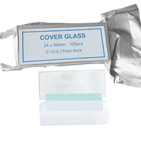 Microscope Slide Histology Slip Disposable Individually Packaged Aluminum Foil Pack Microscope Cover Glass