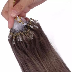 Jasmine Beauty <b>Micro</b> Loop Hair <b>Extensions</b> keratin tip Human Hair Soft Glue With <b>Micro</b> Loop Line Straight Natural Hair MicroLink - Product Image 6