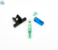Assemblage rapide de qualité télécom glande à faible perte d'insertion Type T connecteur rapide à fibres optiques 53mm SC APC SC UPC pour FTTH