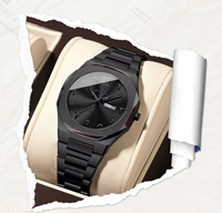 Montre à quartz pour femme POEDAGAR 798, boîtier de 32 mm, chiffres arabes uniques, miroir avec revêtement, bracelet en acier inoxydable, montre-bracelet pour femme