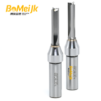 BoMeiJK TCT 3 Flute Straight Slotting Cutter AlTin Tungsten Carbide Router Bit untuk Pemotongan Alur Kayu OEM/ODM Tersedia