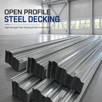 Plancher en acier robuste YX76-344-688 type 3W pour les projets de construction de bâtiments de grande hauteur