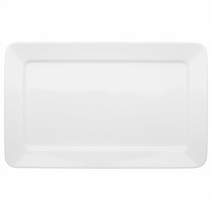 Assiette rectangulaire blanche de 14 cm de long pour servir des steaks - Product Image 3